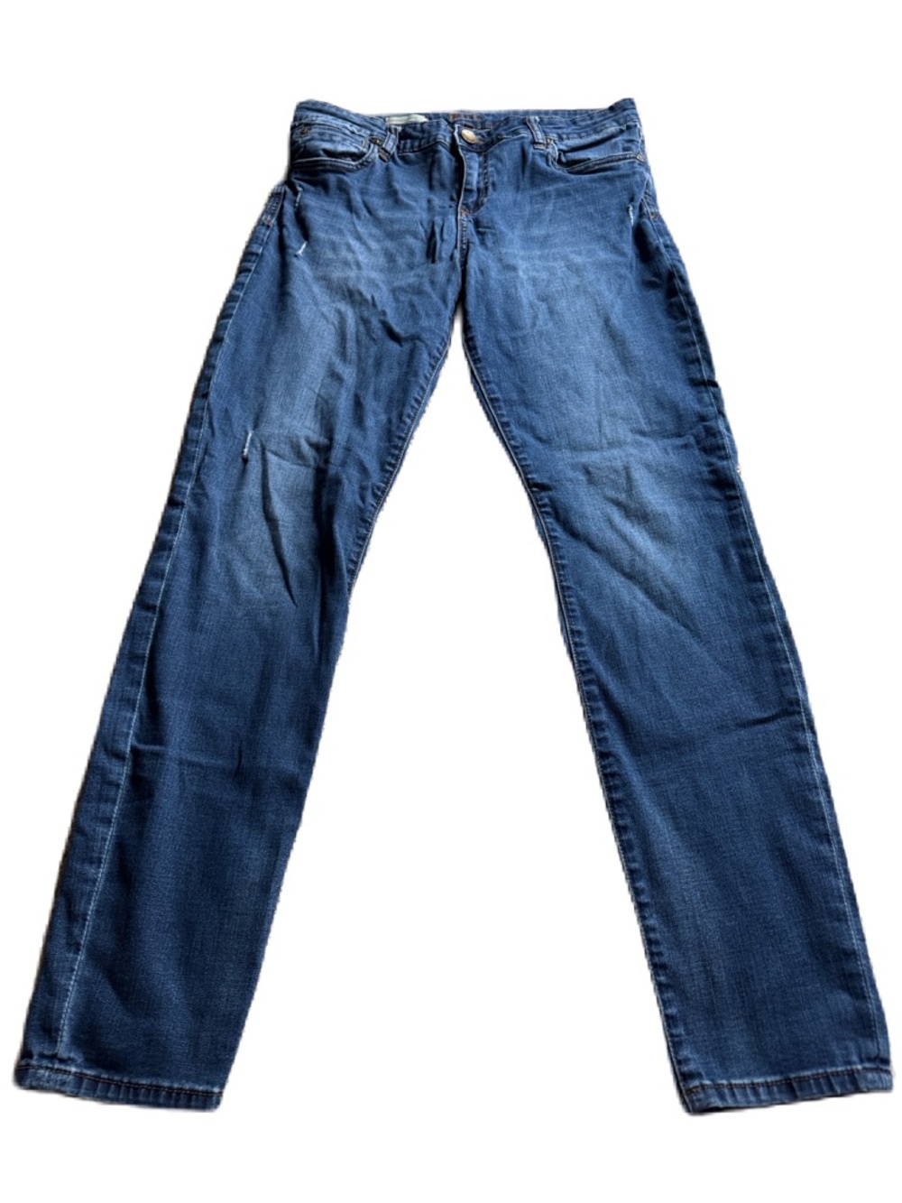 Kut from the Kloth Toothpick Skinny Jeans in Dark Blue Denim 12